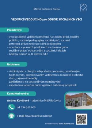 Vedoucí pro odbor sociálních věcí